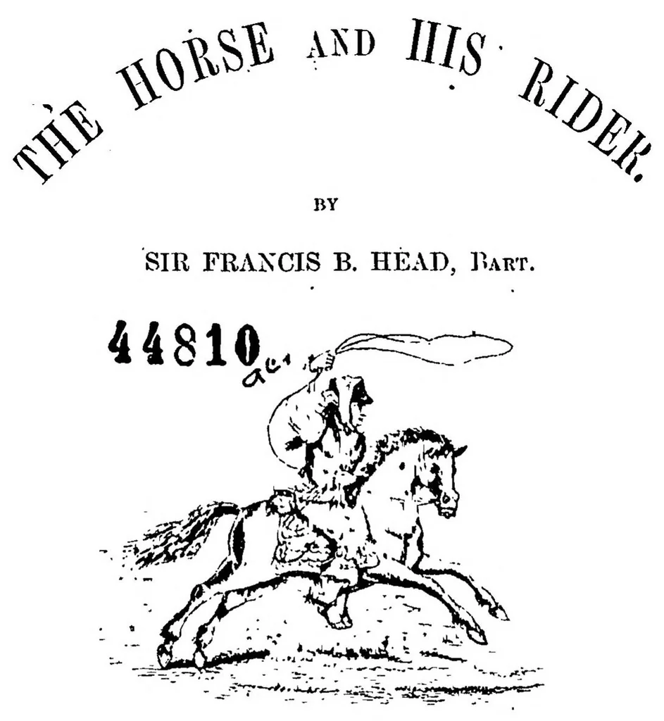 An illustration from The Horse and his Rider, 1860, leaf 4