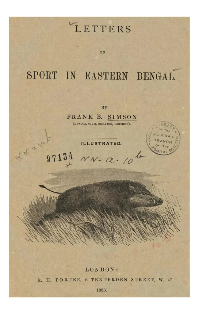An illustration from Letters on Sport in Eastern Bengal, 1886, leaf 4