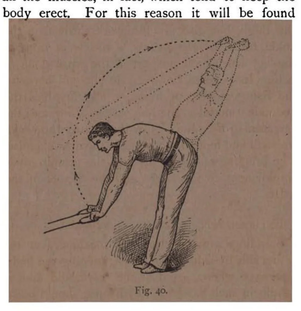 An illustration from Home Gymnastics for Young and Old, 1892, leaf 134