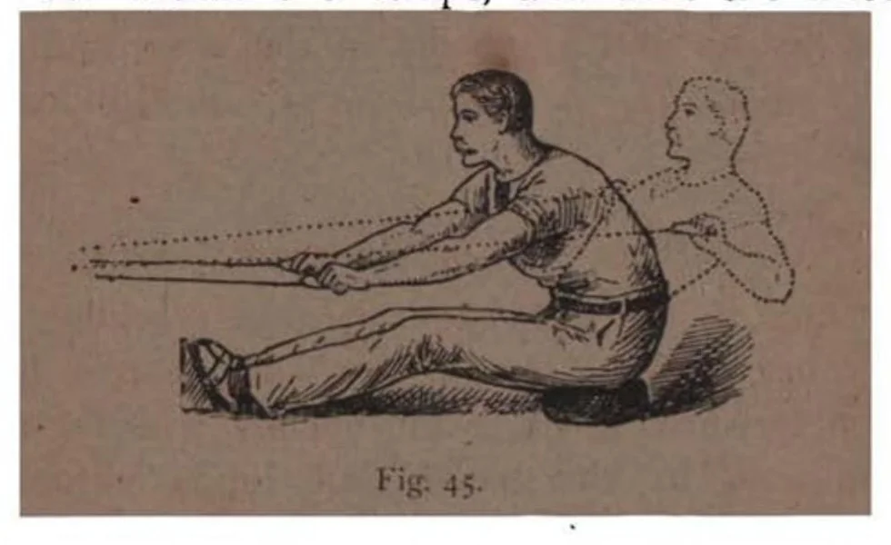 An illustration from Home Gymnastics for Young and Old, 1892, leaf 140