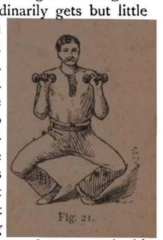 An illustration from Home Gymnastics for Young and Old, 1892, leaf 92