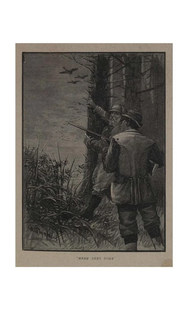 An illustration from Shooting, Moor and Marsh, 4th ed. (the Badminton Library of Sports and Pastimes), 1893, leaf 200