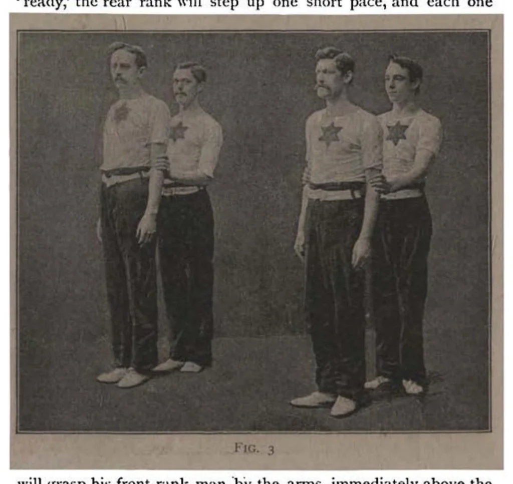 An illustration from Swimming (the Badminton Library of Sports and Pastimes), 1893, leaf 259