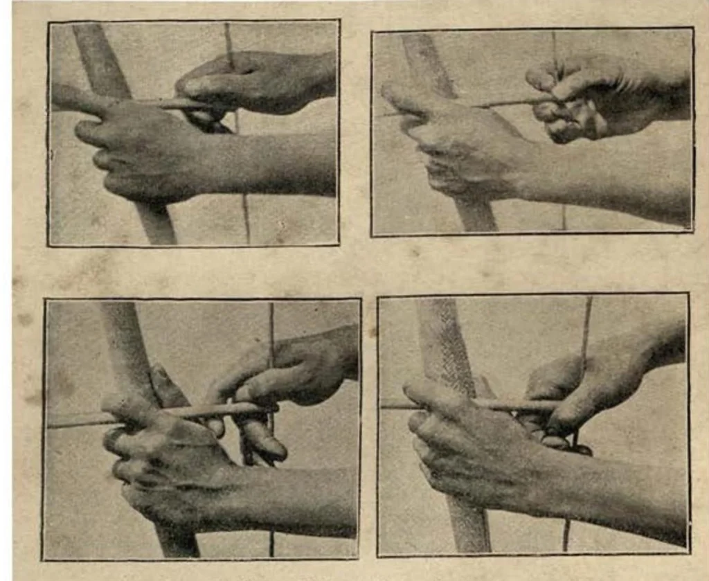 An illustration from Archery (the Badminton Library of Sports and Pastimes), 1894, leaf 109