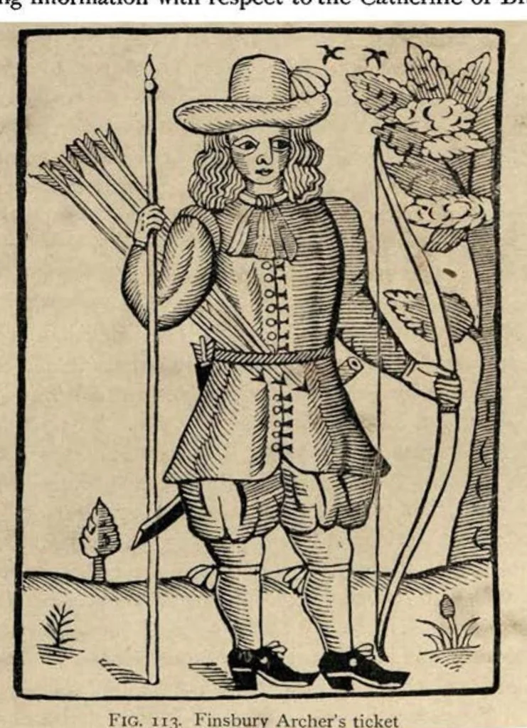 An illustration from Archery (the Badminton Library of Sports and Pastimes), 1894, leaf 203