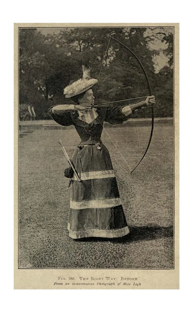 An illustration from Archery (the Badminton Library of Sports and Pastimes), 1894, leaf 419