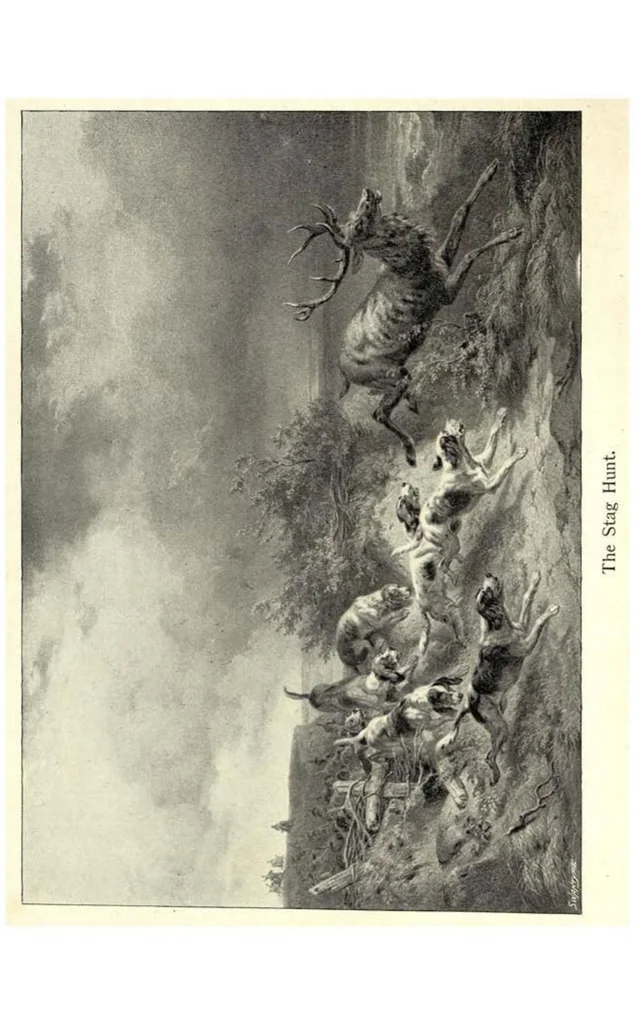An illustration from The Poetry of Sports (the Badminton Library of Sports and Pastimes), 1896, leaf 124