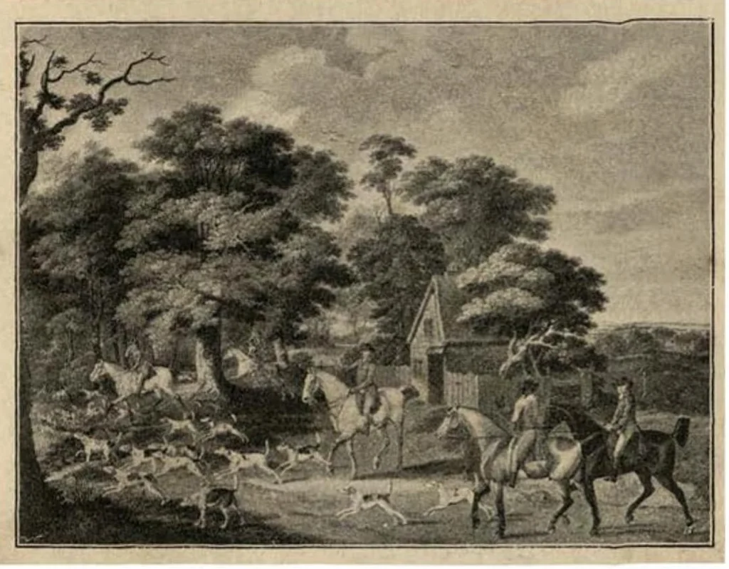 An illustration from The Poetry of Sports (the Badminton Library of Sports and Pastimes), 1896, leaf 187