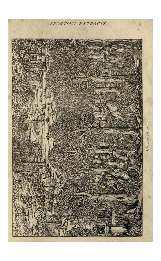 An illustration from The Poetry of Sports (the Badminton Library of Sports and Pastimes), 1896, leaf 75