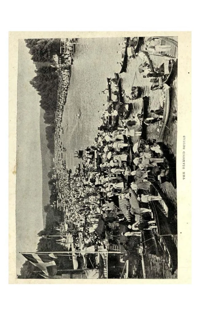 An illustration from Rowing; Punting (the Badminton Library of Sports and Pastimes), 1898, leaf 185