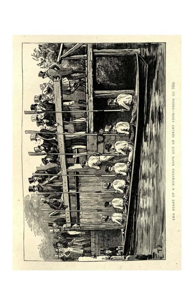 An illustration from Rowing; Punting (the Badminton Library of Sports and Pastimes), 1898, leaf 30