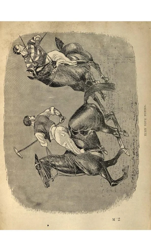 An illustration from The Game of Polo, 1897, leaf 195