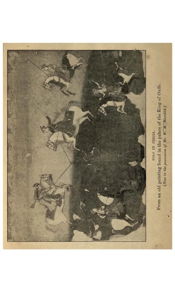 An illustration from The Game of Polo, 1897, leaf 21