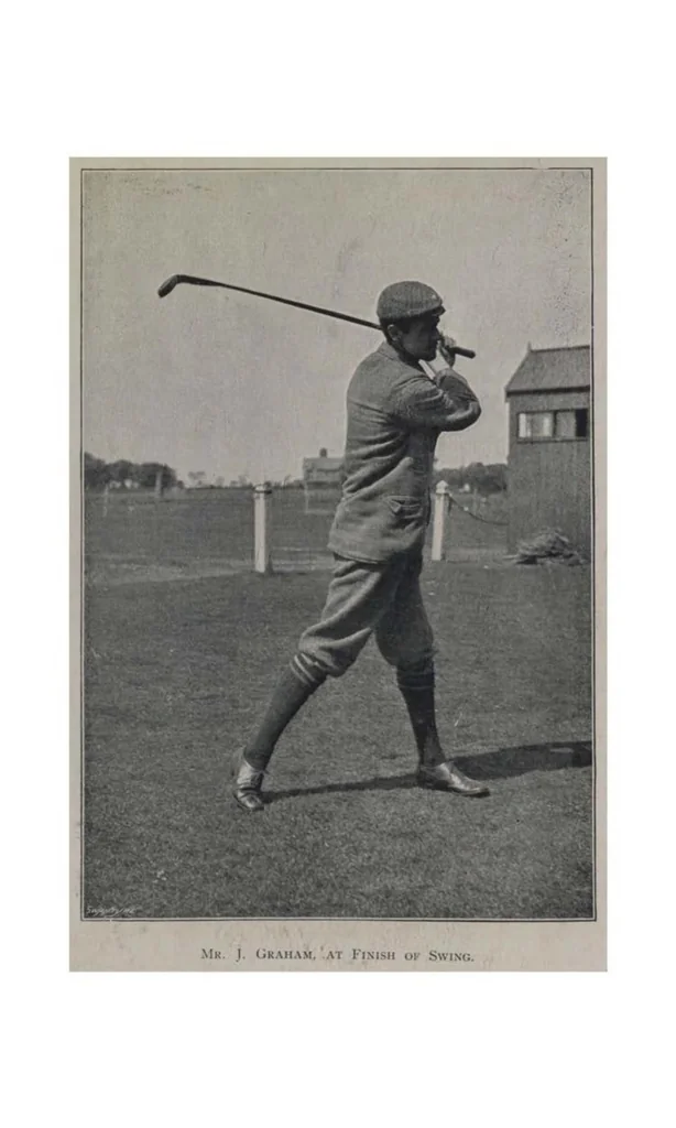 An illustration from The Book of Golf and Golfers, 1900, leaf 243