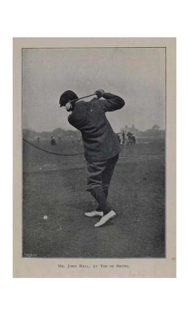 An illustration from The Book of Golf and Golfers, 1900, leaf 262
