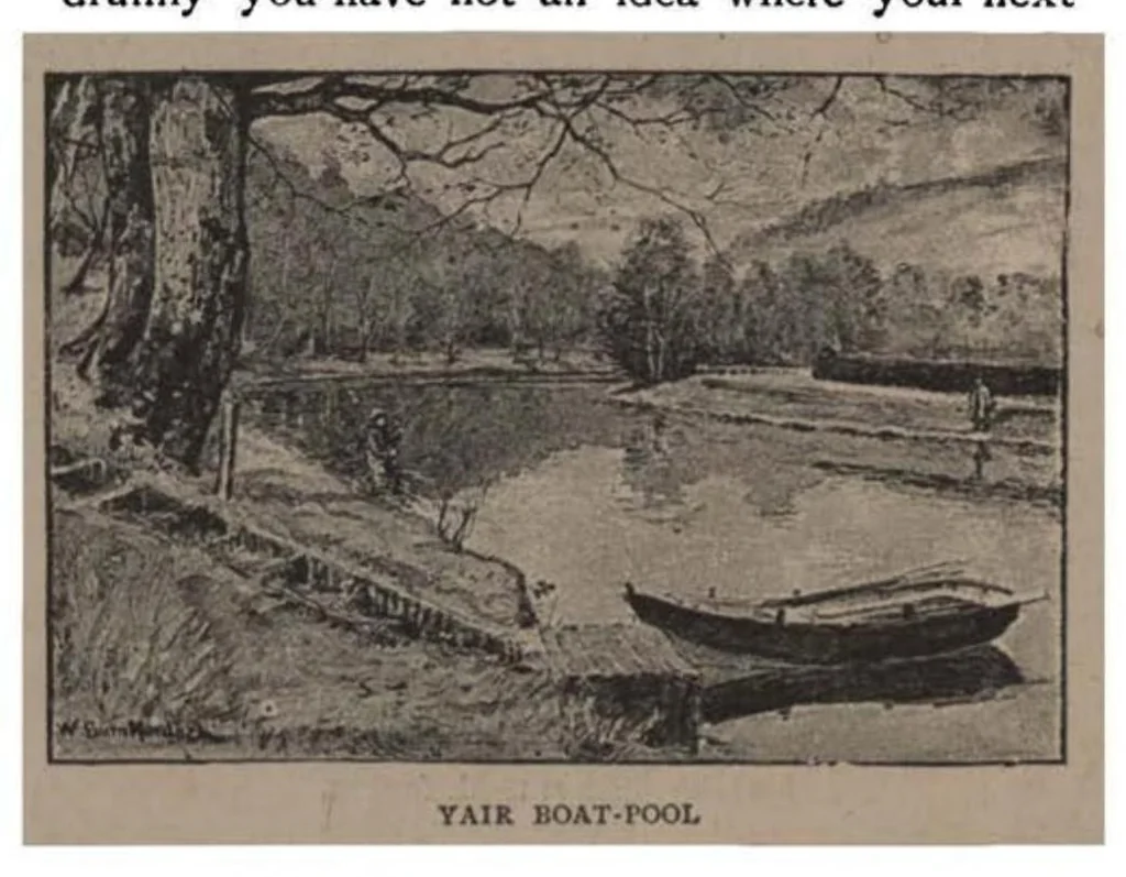 An illustration from Angling Sketches, New ed., 1895, leaf 157