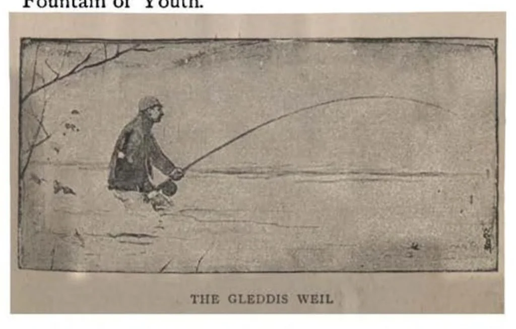An illustration from Angling Sketches, New ed., 1895, leaf 59