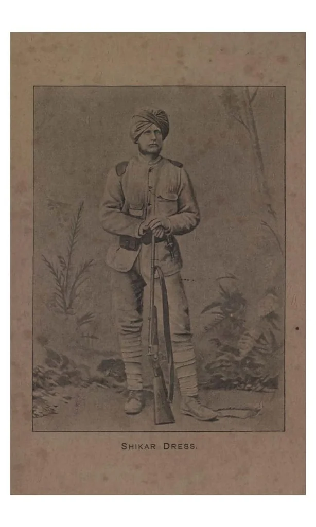 An illustration from The Sportman’s Vade-Mecum for the Himalayas; containing notes on Shooting, Outfit, Camp, Equipment, Sporting, Yarns, etc., 1891, leaf 5