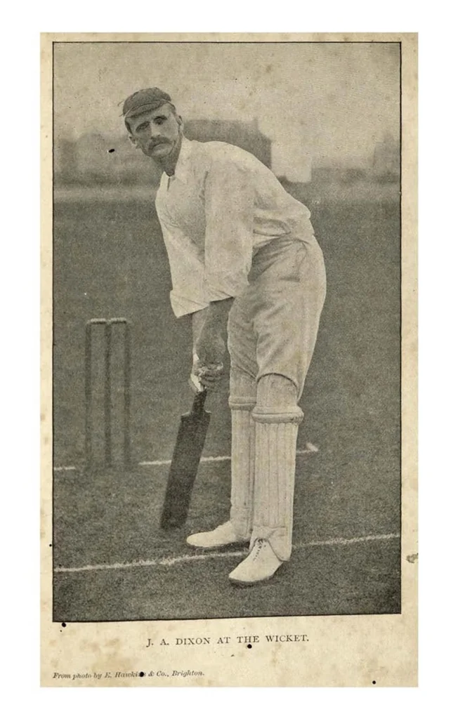 An illustration from The Jubilee Book of Cricket, 2nd ed., 1897, leaf 173