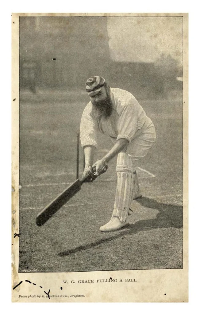 An illustration from The Jubilee Book of Cricket, 2nd ed., 1897, leaf 189
