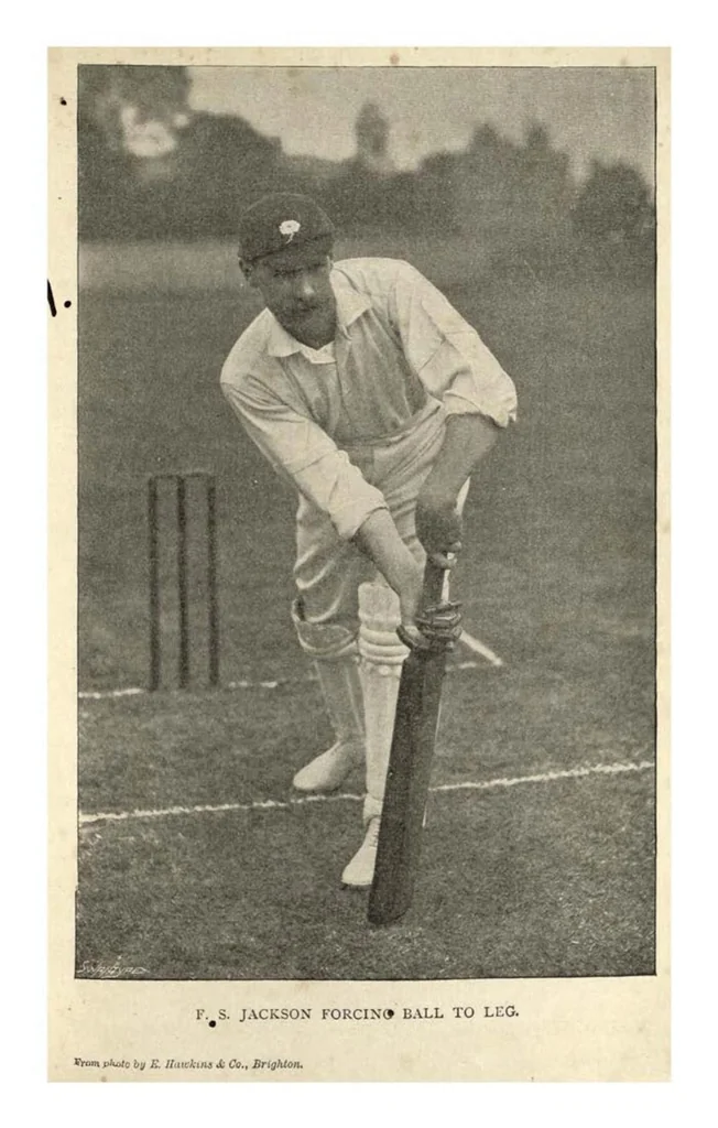 An illustration from The Jubilee Book of Cricket, 2nd ed., 1897, leaf 307