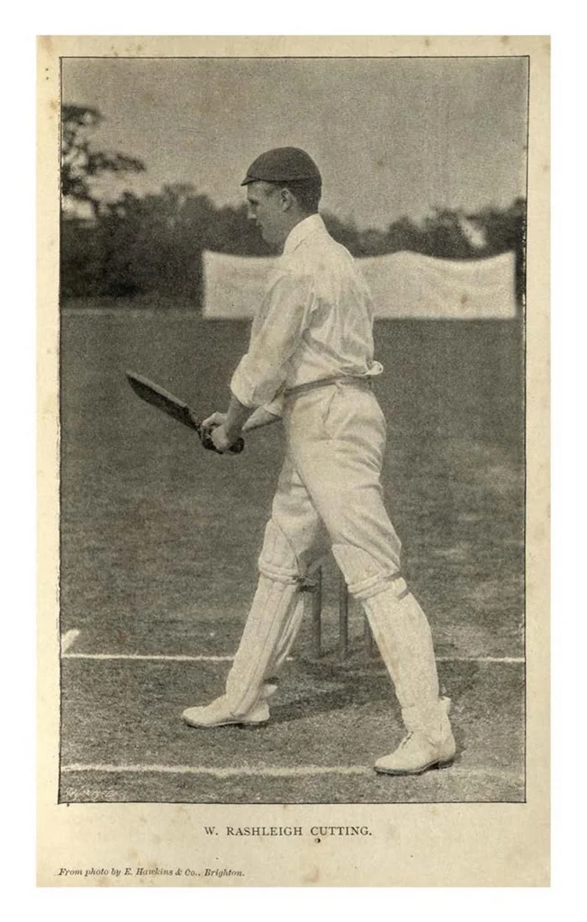 An illustration from The Jubilee Book of Cricket, 2nd ed., 1897, leaf 407