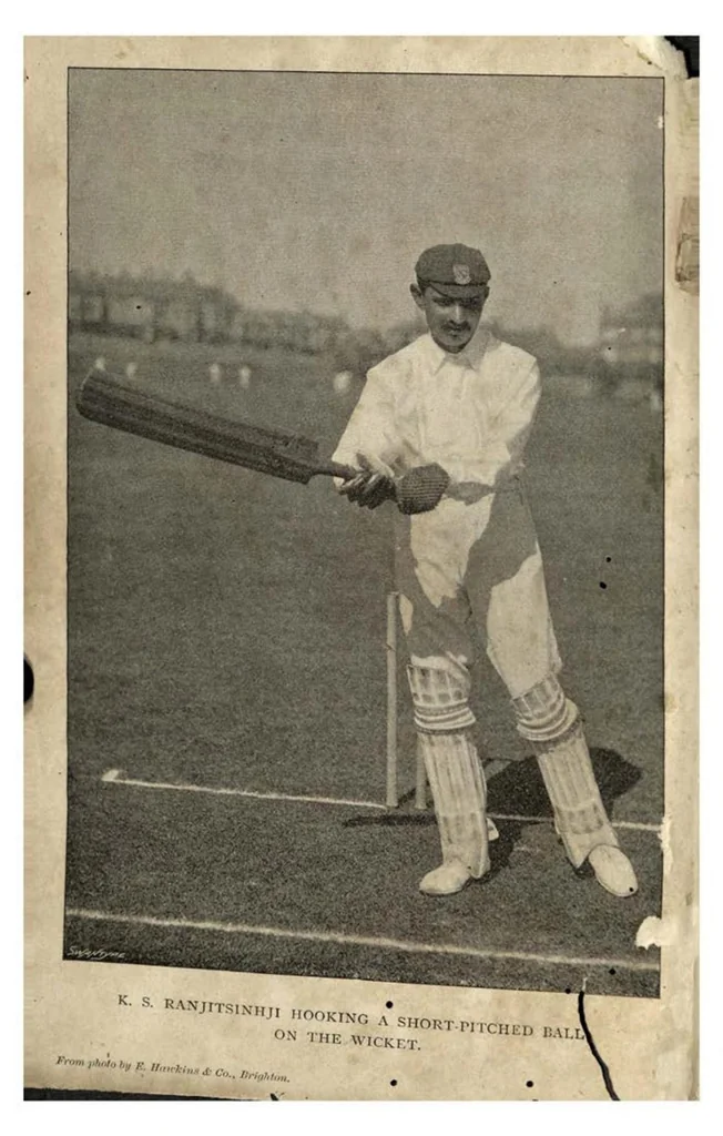An illustration from The Jubilee Book of Cricket, 2nd ed., 1897, leaf 6