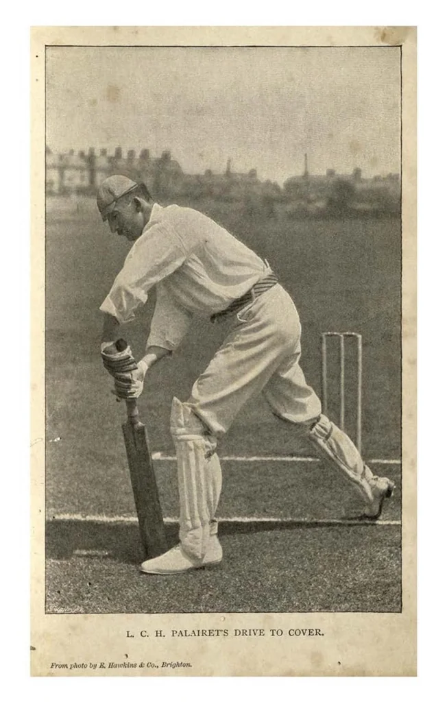 An illustration from The Jubilee Book of Cricket, 2nd ed., 1897, leaf 67
