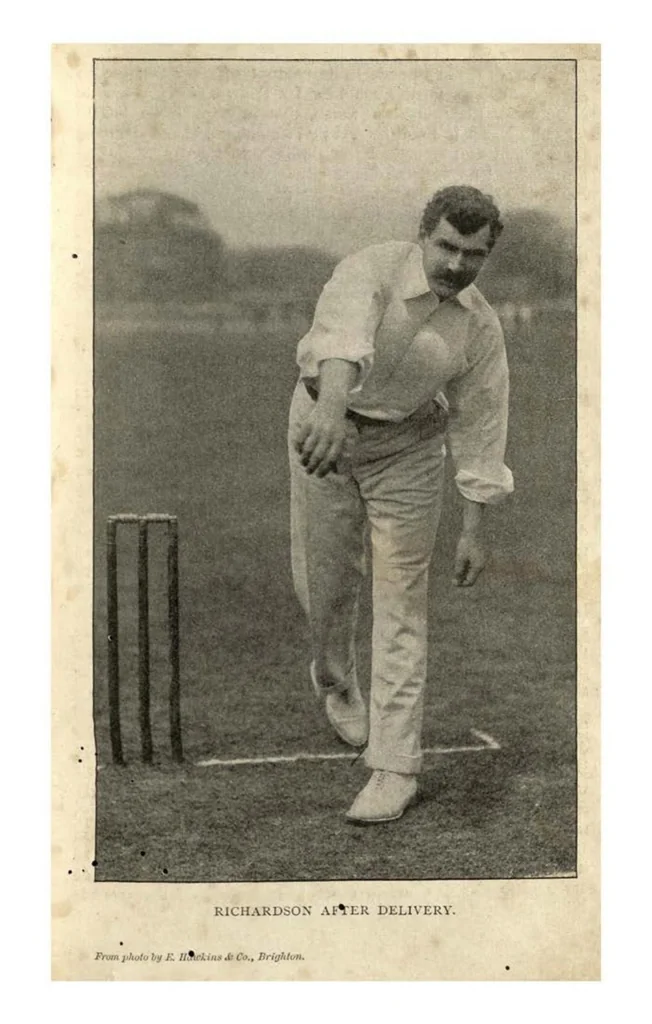 An illustration from The Jubilee Book of Cricket, 2nd ed., 1897, leaf 91