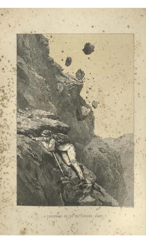 An illustration from Scrambles amongst the Alps in the Years 1860-69, 1871, leaf 163