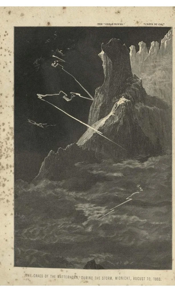 An illustration from Scrambles amongst the Alps in the Years 1860-69, 1871, leaf 213