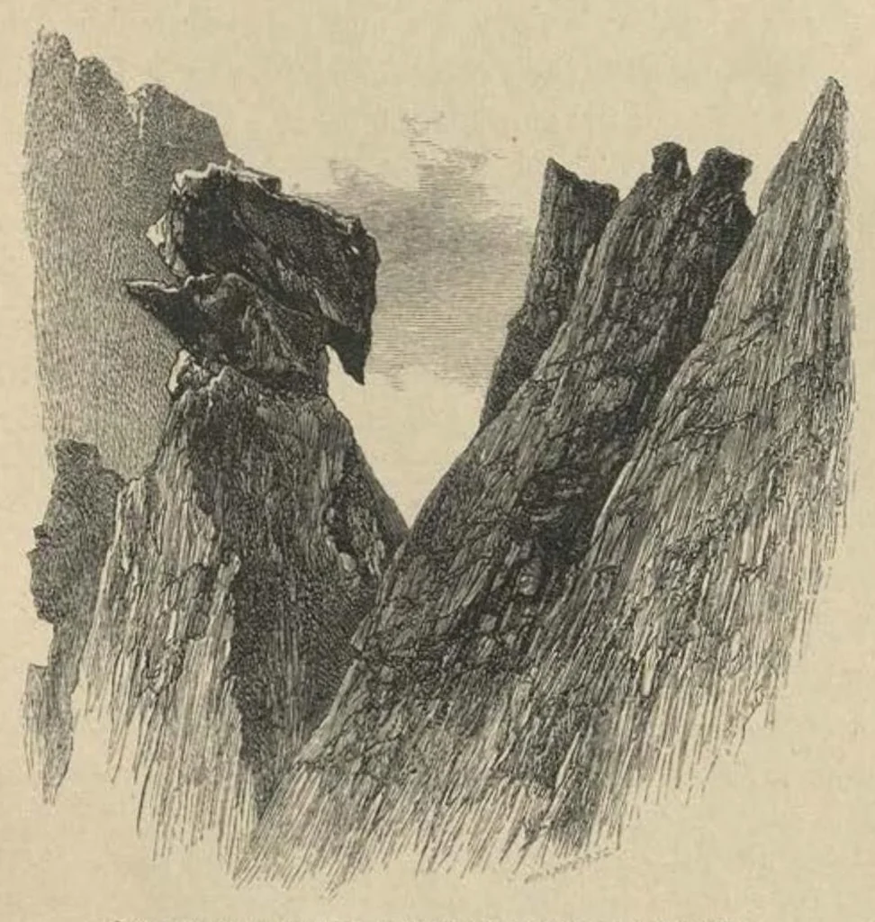 An illustration from Scrambles amongst the Alps in the Years 1860-69, 1871, leaf 316