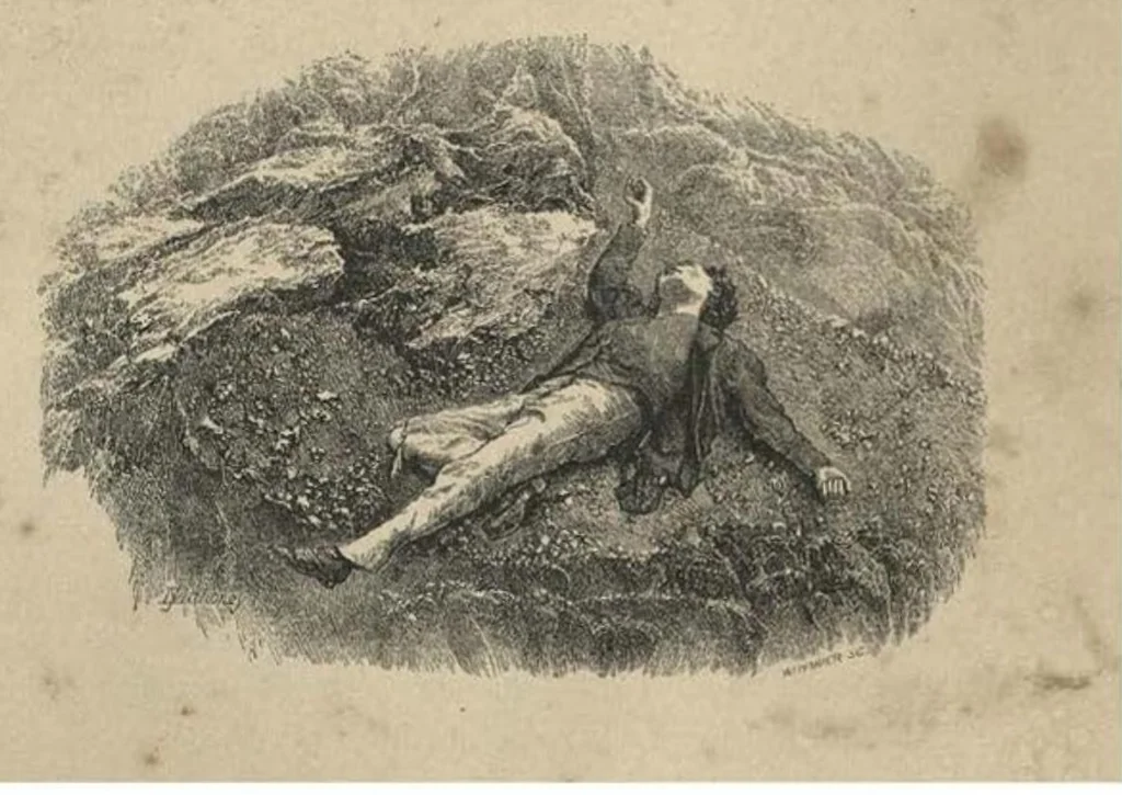 An illustration from Scrambles amongst the Alps in the Years 1860-69, 1871, leaf 465