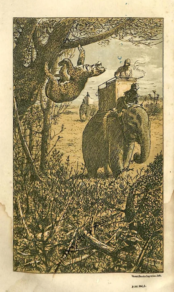 An illustration from Sport in British Burmah, Assam and the Cassyah and Jyntiah Hills, in Two Volumes, Vol. II, 1879, leaf 7