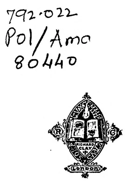 An illustration from Amateur Theatricals, 1879, leaf 9