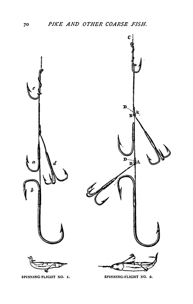 An illustration from Fishing; with contributions from other authors, Pike and other Coarse Fish (the Badminton Library of Sports and Pastimes), 1885, leaf 91