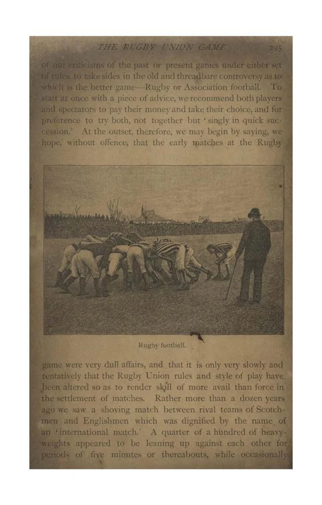An illustration from Athletics and Football (the Badminton Library of Sports and Pastimes), 1887, leaf 328