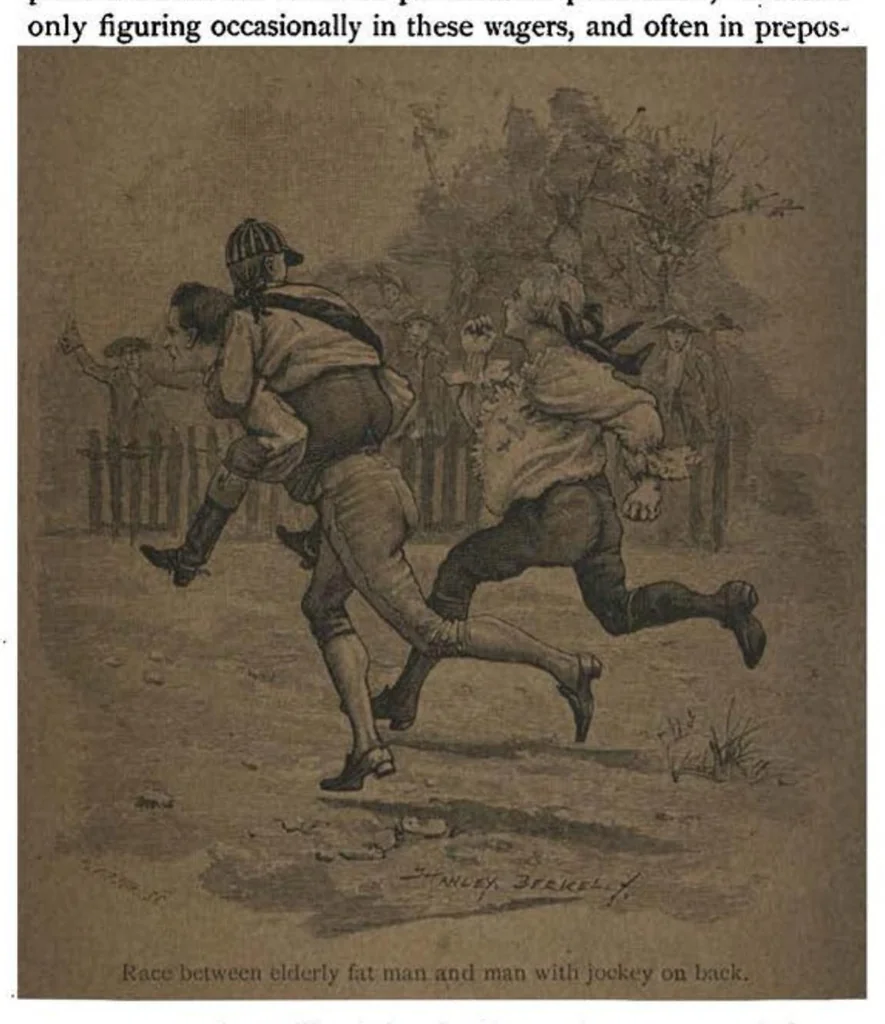 An illustration from Athletics and Football (the Badminton Library of Sports and Pastimes), 1887, leaf 58
