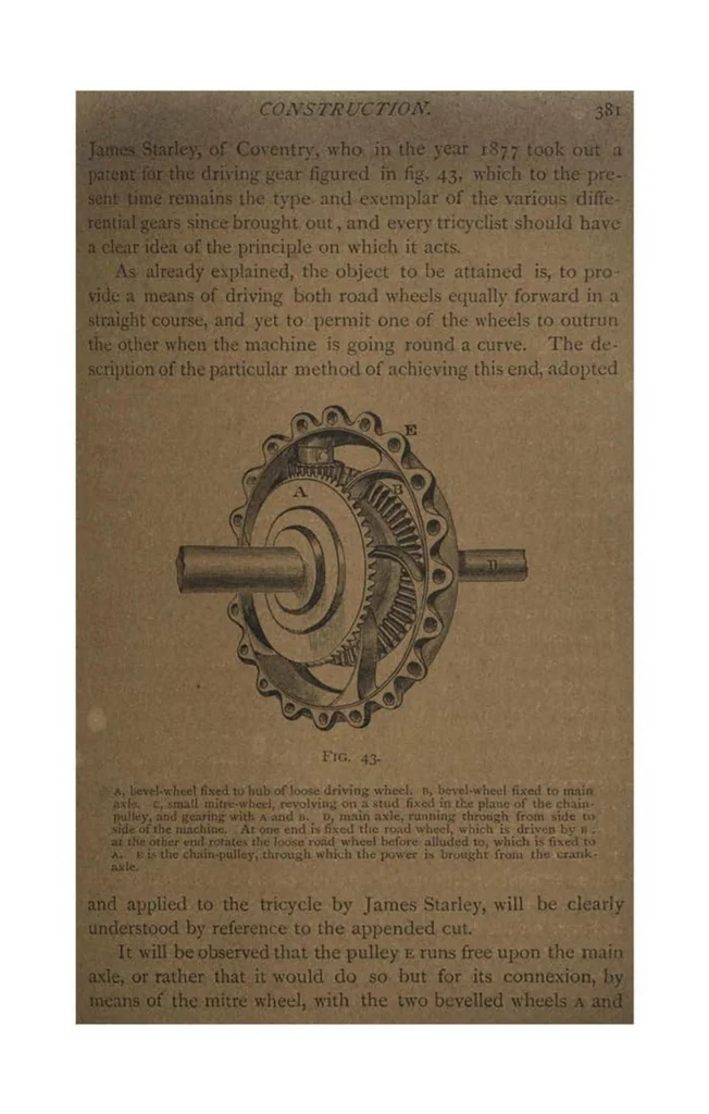 An illustration from Cycling (the Badminton Library of Sports and Pastimes), 1887, leaf 434