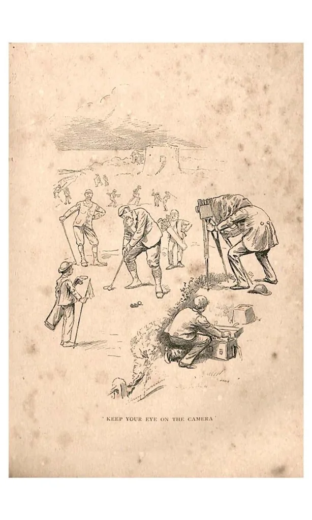 An illustration from Golf (the Badminton Library of Sports and Pastimes), 1890, leaf 236