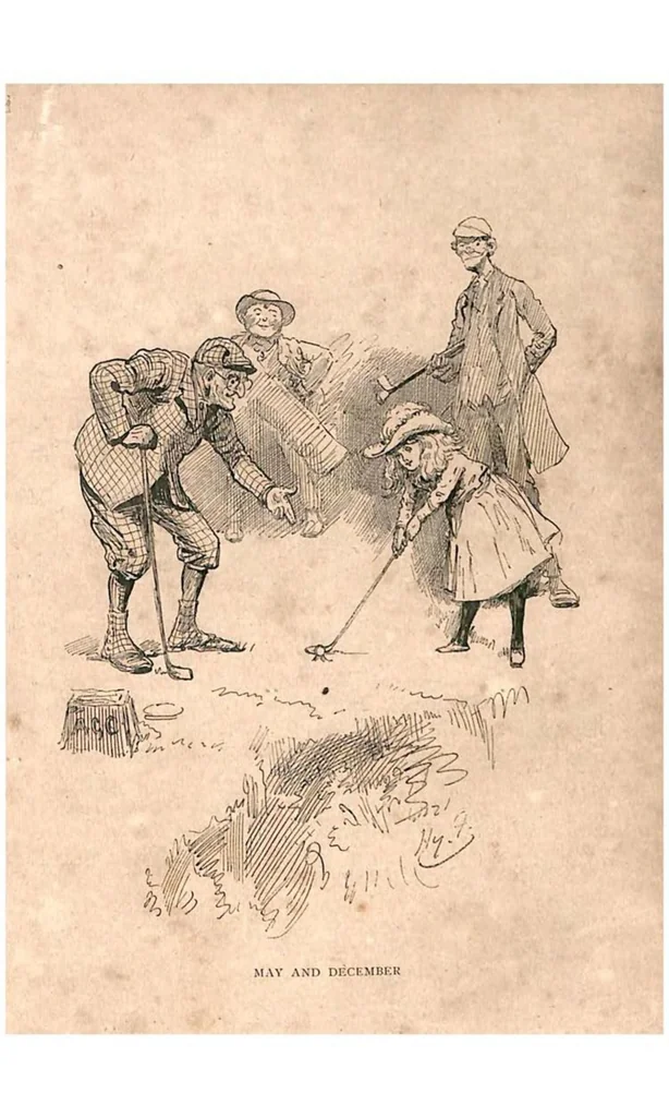 An illustration from Golf (the Badminton Library of Sports and Pastimes), 1890, leaf 448