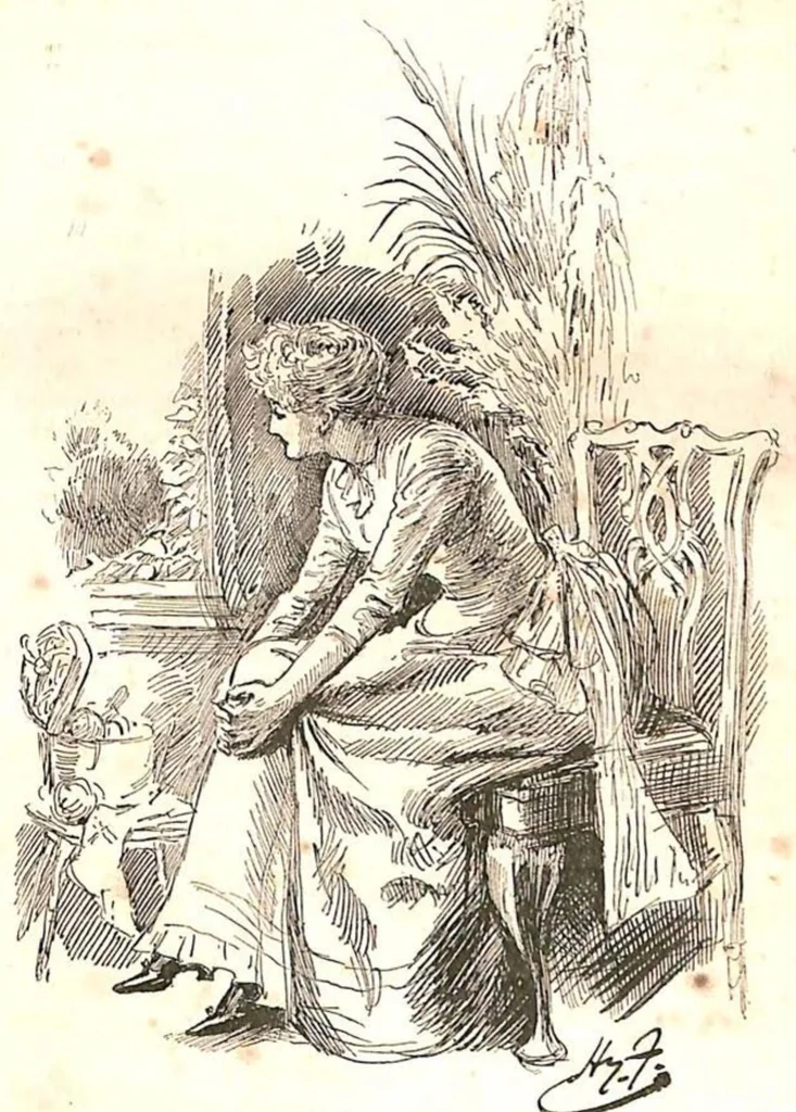 An illustration from Golf (the Badminton Library of Sports and Pastimes), 1890, leaf 64