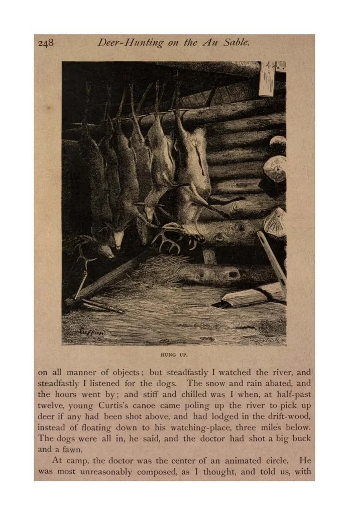An illustration from Sport with Gun and Rod, in American Woods and Waters, in Two Volumes, Vol. I, 1884, leaf 245