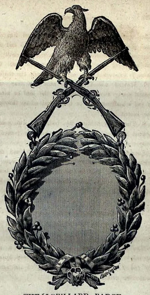 An illustration from Field, Cover and Trap Shooting; embracing hints for skilled Marksmen; instructions for Young Sportsmen; Haunts and Habits of Game Birds; Flight and Resorts of Water Fowl; Breeding and Breaking of Dogs, 1878, leaf 350
