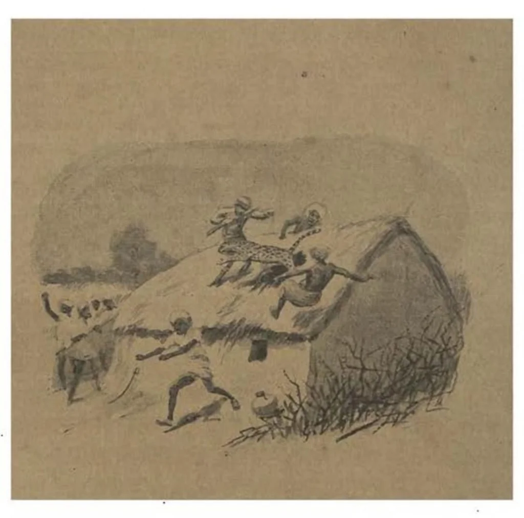 An illustration from Thirty Years of Shikar, 1895, leaf 221