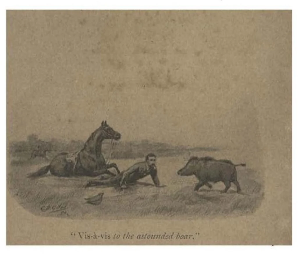 An illustration from Thirty Years of Shikar, 1895, leaf 30