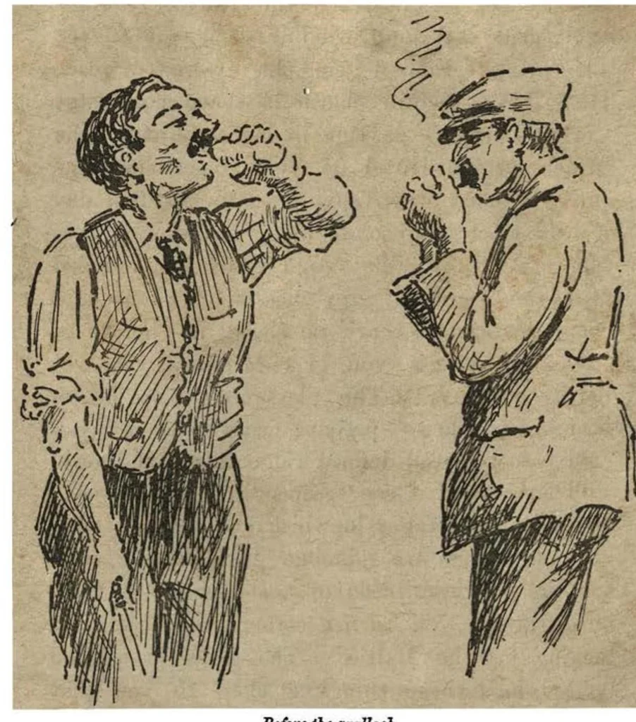 An illustration from Wild Sport and Some Stories, 1912, leaf 179
