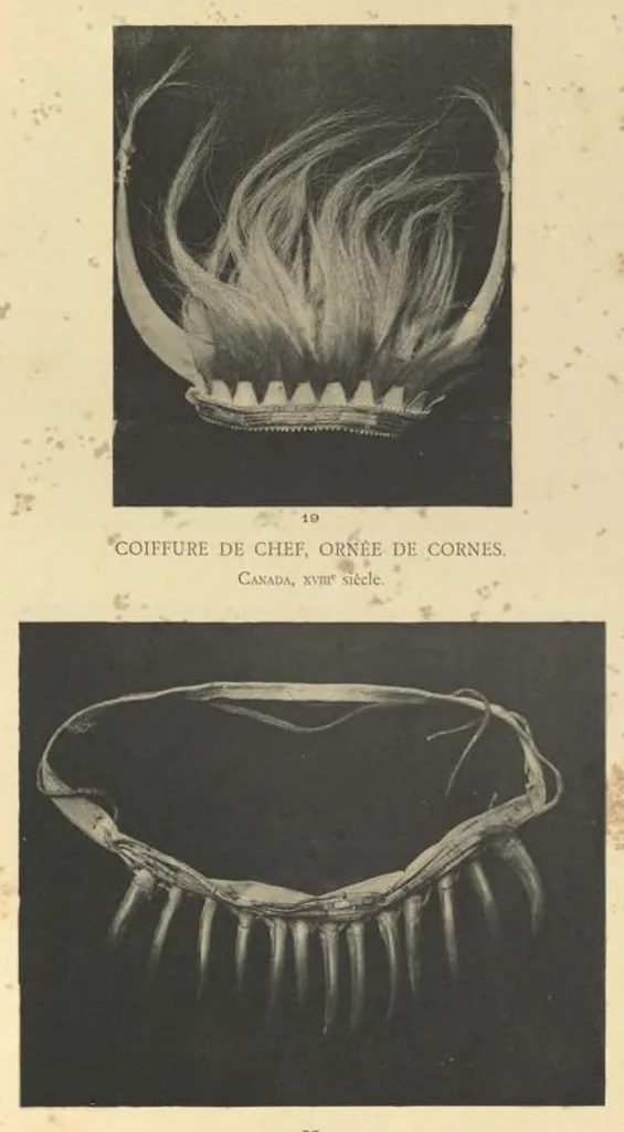 An illustration from Galerie Americaine du Musee d’Ethnographie du Trocadero; Choix de Pieces Archeologiques et Ethnographiques, 1897, leaf 22