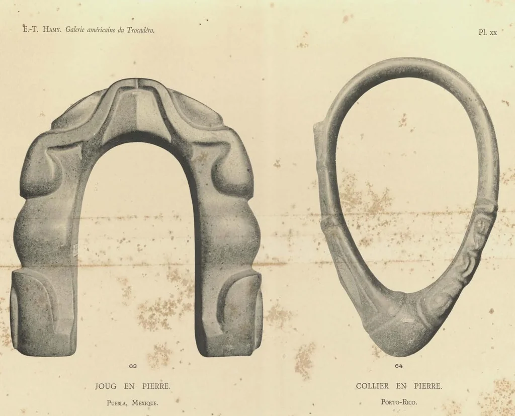 An illustration from Galerie Americaine du Musee d’Ethnographie du Trocadero; Choix de Pieces Archeologiques et Ethnographiques, 1897, leaf 37