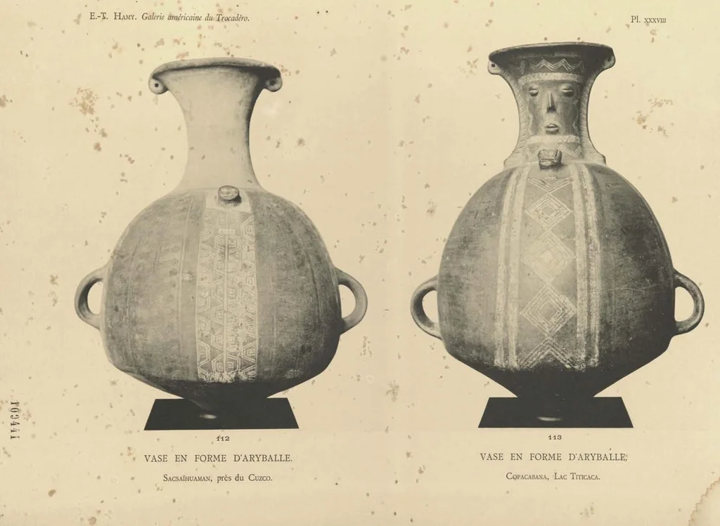 An illustration from Galerie Americaine du Musee d’Ethnographie du Trocadero; Choix de Pieces Archeologiques et Ethnographiques, 1897, leaf 69